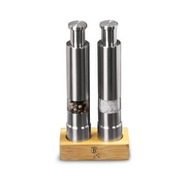 Berlingerhaus Mlin za papar i sol BH-7783 Pepper and salt mill in wooden stand
