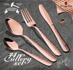 Berlingerhaus Set pribora za jelo BH-2619 Cutlery set 24 pcs stainless steel Rosegold Metallic Line II