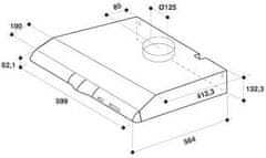 Whirlpool Klasična napa WCN 65 FLX