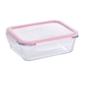 Bergner Posuda za hranu BG-25026-RD Glass food container with snap-on lid 1.5l