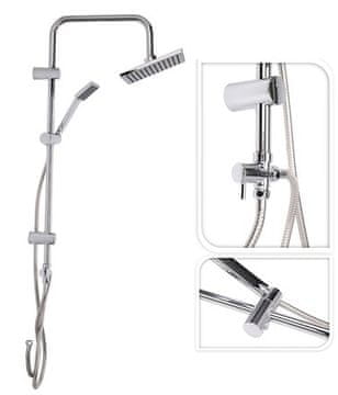 EXCELLENT Set za tuširanje KO-CF6000010 Tuš set bez slavine, zidni, RAIN, krom