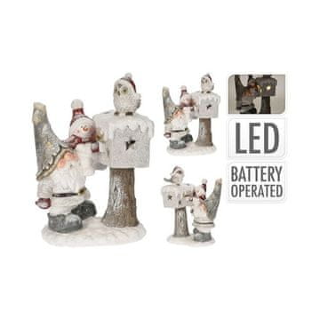 HOMESTYLING Božićni ukrasi KO-APF477000 Christmas decoration elf with LED lighting 33 x 47 cm 2ASS