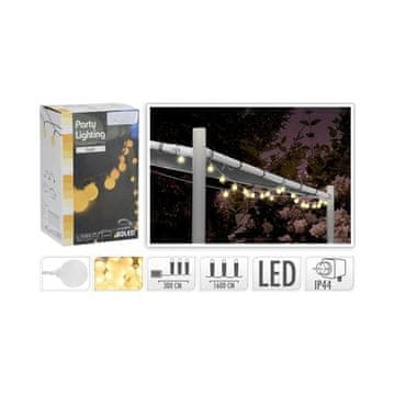 HOMESTYLING Laki lanac KO-AX8779250 Vanjski LED PARTY svjetlosni lanac toplo bijela 80 LED dioda