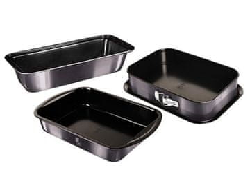 Berlingerhaus Lim za pečenje i kalupi s titanskim premazom BH-7634 Set of 3 Carbon PRO Line