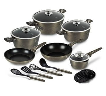 Berlingerhaus Set posuđa BH-7167 15 ks Crystal Collection