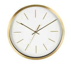 SEGNALE Zidni sat KO-837362230white with gold frame 25 cm white