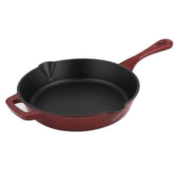 CS Solingen Tava od lijevanog željeza s emajliranom površinom CS-078041 ALPEN 26 cm red