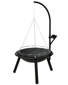 ProGarden Roštilj na drveni ugljen KO-C83000290 hanging tripod 55 x 100 cm