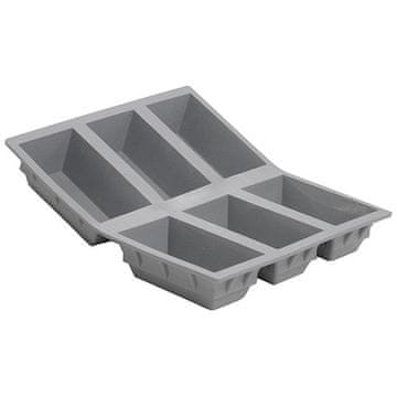 de Buyer Posuda za pečenje 1831.21D, silicone, 6 pcs loaf pan, 21x17.5x3.1 cm, made in France