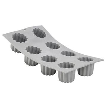 de Buyer Posuda za pečenje 1834.01, 8 pieces of "canelé" cupcake liners, silicone