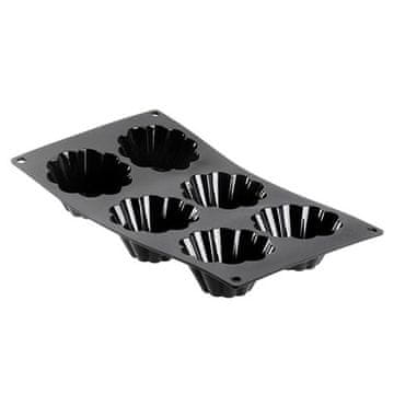 de Buyer Posuda za pečenje 1964.01 MoulFlex, brioche mold, silicone, 6 pcs, non-stick, diameter 8 cm, height 3.5 cm