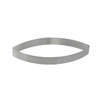 de Buyer Okvir za tortu 3099.70, perforated frame, calisson shape, diameter 12 cm, height 2 cm, stainless steel