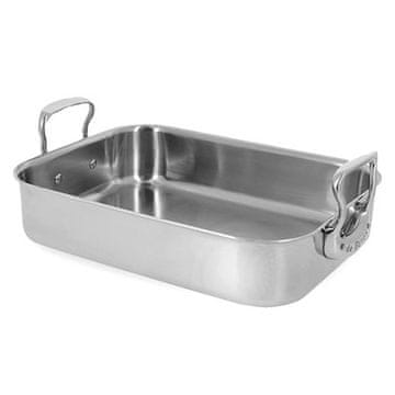 de Buyer Tava 3727.35, AFFINITY, rectangular, curved edges, rounded corners, non-deformable, overall dimensions 41 x 27.5 x 12.35 cm