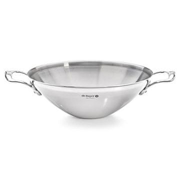 de Buyer WOK tava 3743.32 diameter 32 cm, bottom 10 cm, volume 4 l