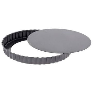 de Buyer Kalup za tortu 4706.32, round, serrated, removable bottom, iron material, diameter 32 cm