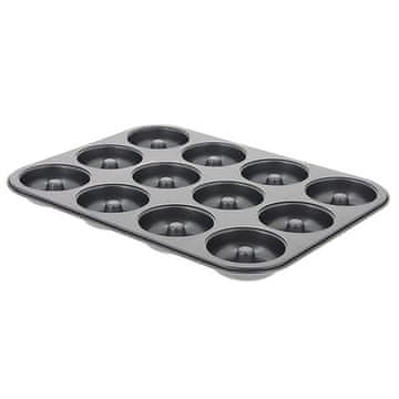 de Buyer Posuda za pečenje 4712.12, for mini savarins or donuts, 12 pcs, non-stick surface, 34.3 x 26.2 x 2.2 cm, dimensions 12 x 7 cm