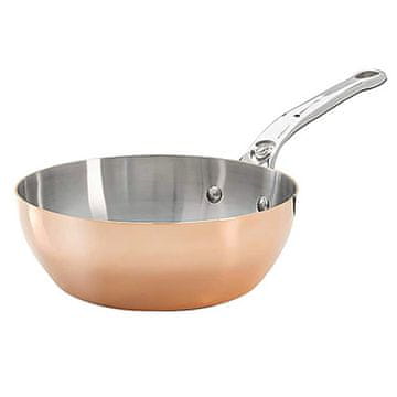 de Buyer Tava 6236.20 PRIMA MATERA, deep, copper, stainless steel handle, diameter 20 cm, height 7.2 cm, weight 1.32 kg