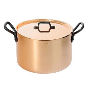 de Buyer Lonac od nehrđajućeg čelika 6467.24, tall, copper, 90% copper, 10% steel, cooking, stewing, serving, high gloss, not suitable for induction