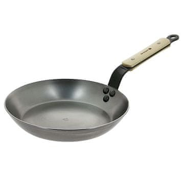 de Buyer Čelična tava 5710.24, Mineral B BOIS, steel, wooden handle, 24 cm