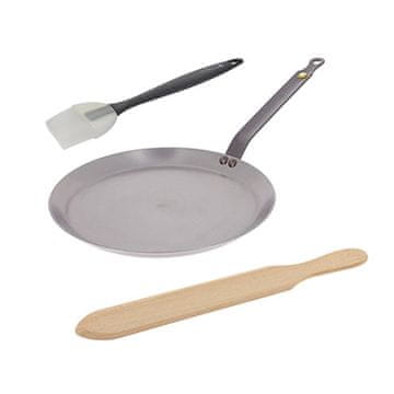 de Buyer Set za izradu palačinki 5615.01, CREPESPARTY box, pancake pan, brush and spatula