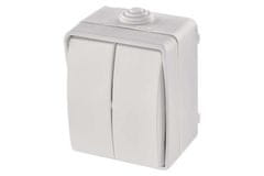 EMOS Prekidač A1398.4 Wall switch No. 5 IP54, 2 buttons