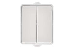 EMOS Prekidač A1398.4 Wall switch No. 5 IP54, 2 buttons