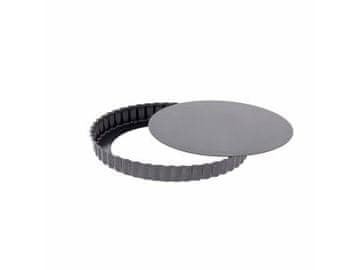 de Buyer Kalup za tortu 4706.28, round, serrated, removable bottom, iron material, diameter 28 cm