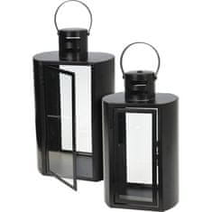 ProGarden Lanterna sa svijećom KO-NB1720720 metal candle holder black 2 pcs