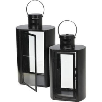 ProGarden Lanterna sa svijećom KO-NB1720720 metal candle holder black 2 pcs