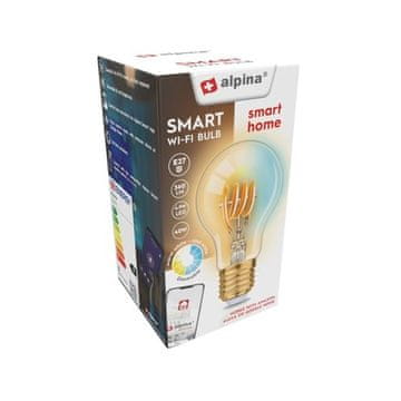 Alpina Pametna LED žarulja ED-225450 LED WIFI white dimmable E27 360LM