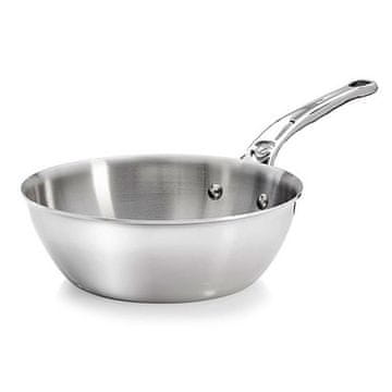 de Buyer Tava od nehrđajućeg čelika 3736.20 AFFINITY, stainless steel, deep, for sautéing, diameter 20 cm, height 6.5 cm, weight 0.92 kg, widened rim, non-deformable, stainless steel handle