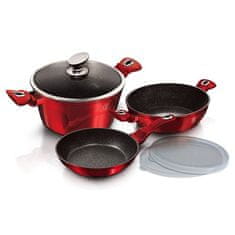 Berlingerhaus Set posuđa BH-7046 6 pcs Burgundy Metallic Line