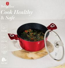 Berlingerhaus Set posuđa BH-1226 15 ks Burgundy Metallic Line