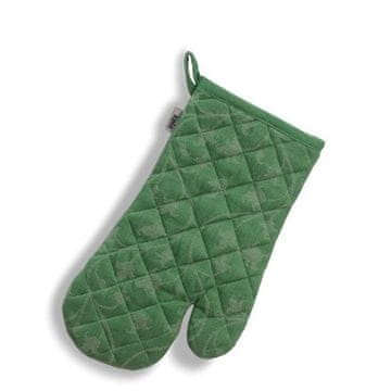 Kela Rukavica za pećnicu KL-12817 oven gloves Cora 100% cotton light green/green pattern 31.0x18.0cm