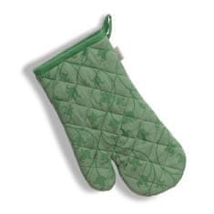 Kela Rukavica za pećnicu KL-12817 oven gloves Cora 100% cotton light green/green pattern 31.0x18.0cm