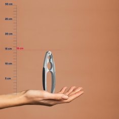 Kela Orašar KL-10043 Crepa zinc die-cast silver matt 16.0x5.0cm