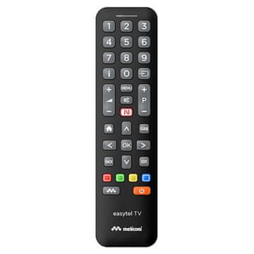 Meliconi Daljinski upravljač EASY TV, Universal remote control for 1 TV - black