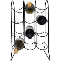 Ostatní Stalak za vino HT-22170822 metal black 12 bottles
