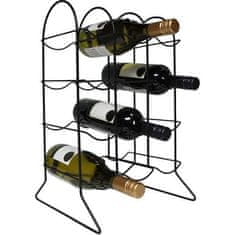 Ostatní Stalak za vino HT-22170822 metal black 12 bottles