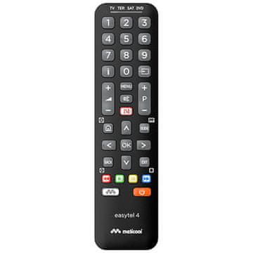 Meliconi Daljinski upravljač EASYTEL 4, Universal remote control for 4 devices - black