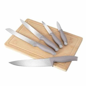 Berlingerhaus Set noževa BH-2967 with cutting board 6 pcs Taupe Collection