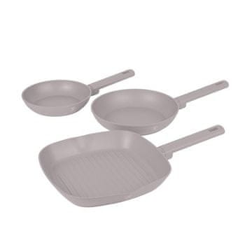 Berlingerhaus Set tava s titanskim premazom BH-8109 3pc Taupe Collection
