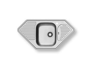 PYRAMIS Kuhinjski sudoper od nehrđajućeg čelika MEDUSA CORNER 1B 2D 108746801