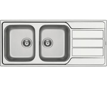 PYRAMIS Kuhinjski sudoper od nehrđajućeg čelika ALEA (116X50) 2B 1D (107155101)