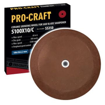 Procraft Brusni kotač za oštrač lista pile S100X10/C /SS350