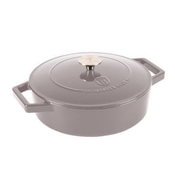 Berlingerhaus Lonac od lijevanog željeza BH-6527 with lid 26 cm Taupe Collection