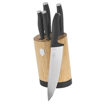 Berlingerhaus Set noževa BH-2672 with stand BAMBOO 6 pcs Anthracite Collection
