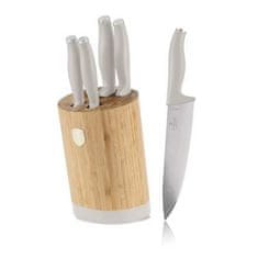 Berlingerhaus Set noževa BH-2755 with stand BAMBOO 6 pcs Sahara Collection