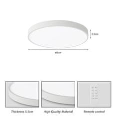 Immax Stropna svjetiljka 07251L NEO LITE SEMPLICI Smart white 40cm 36W 2736 lm Tuya WiFi BEACON