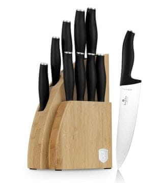 Berlingerhaus Set noževa sa stalkom BH-2979 BAMBOO 10 pcs Matte Black Collection
